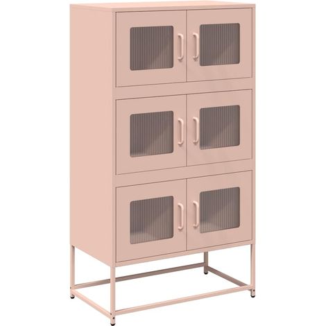 Maison Exclusive - Credenza Rosa 68x39x123 cm in Acciaio