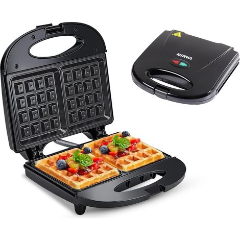 Waffeleisen Doppel 750W Mini Waffelmaschine Belgische Waffeln (1/5)