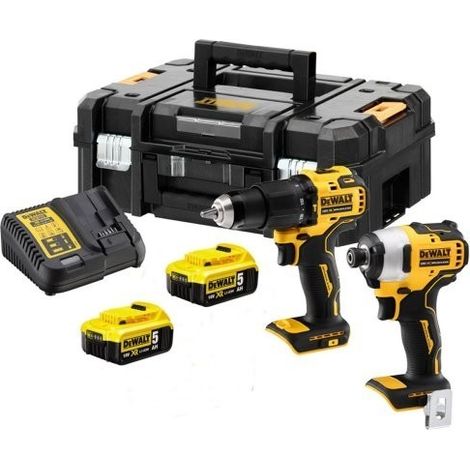 DEWALT PERCEUSE DCD709 + VISSEUSE A CHOC DCF809 18v (2 x 5Ah)