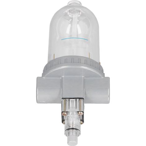 Lubrificateur de compresseur d'air en alliage d'aluminium PC étanche à l'eau et à la poussière, séparateur d'huile et d'humidité QIU-15 G1/2