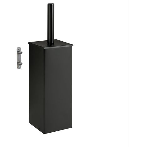 GEDY 44340314200 TESEO Escobillero De Pared Negro Mate - ref: 44340314200