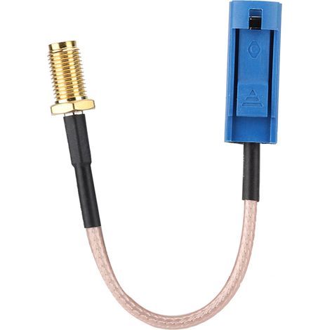 Câble adaptateur d'antenne GPS de voiture de 13 cm, adaptateur Fakra vers SMA, connecteur en cuivre fin (1/5)