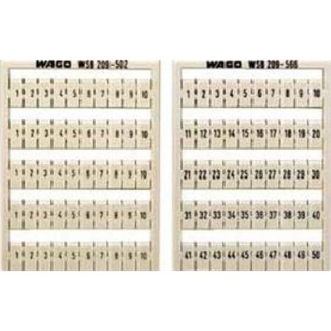 WAGO GmbH& Co. KG WSB-Bezeichnungssystem W: 41-50 (10x) 209-506 5 Stk