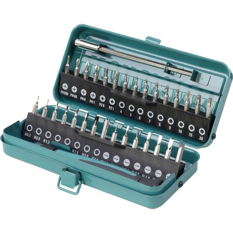 wolfcraft I Micro-Bit-Box für kleine Schrauben I 1389000 I 32-tlg. I Bits (1/2)