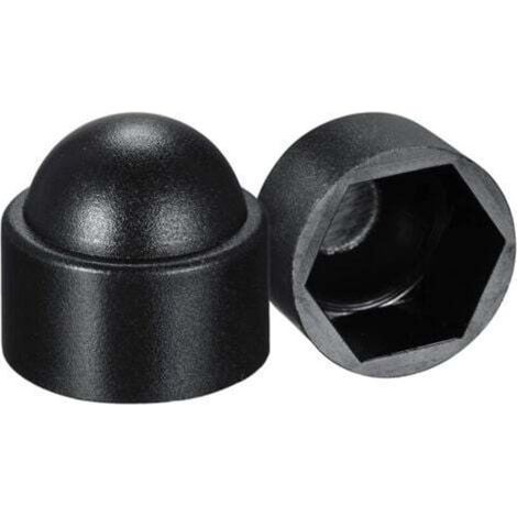 Schutzkappe für M8-Muttern (13-mm-Schlüsselweite) – 100 Stück aus schwarzem Kunststoff (1/5)