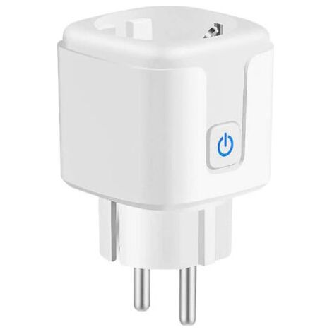 Prise intelligente Wifi 16A avec mesure de puissance AI voix téléphone portable télécommande prise européenne（1 Pièces） (1/5)