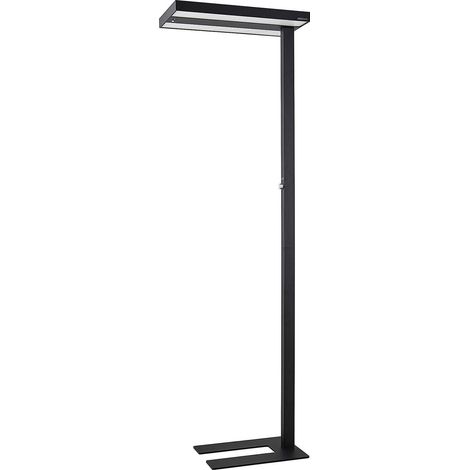 Arcchio Lámparas de pie para oficina 'Logan' en Negro Aluminio
