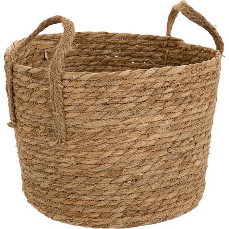 Cesto de fibra natural marron D27x22/30 (1/5)