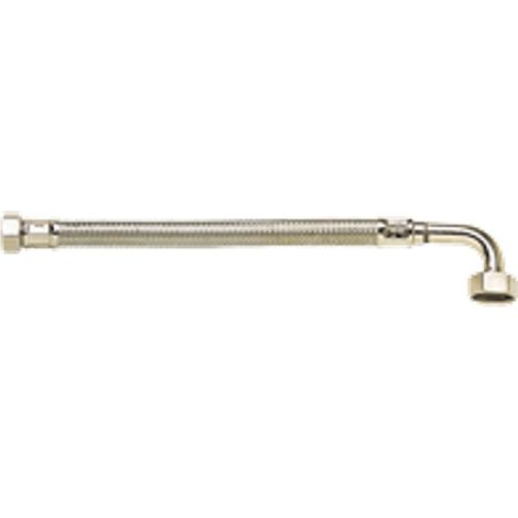 Flexible Tressé Inox Coudé série PLUS - Sanitaire - Ø13mm avec joint - Femelle/Femelle 20x27 - 2000mm (1/3)