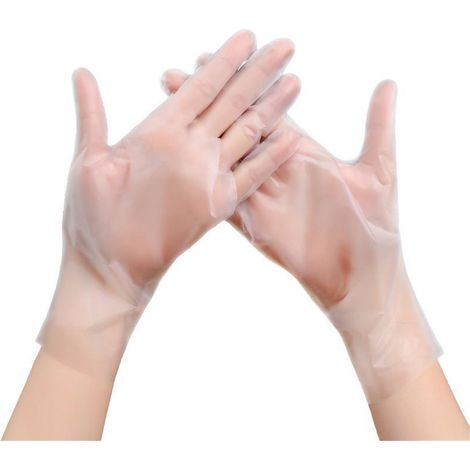 Gants de cuisine jetables en TPE épais, résistants et transparents, de qualité alimentaire, pour la cuisson au four, taille S