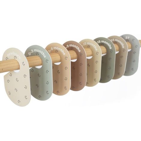 Separador de armario para bebé, juego de 8 piezas, unisex, estampado a doble cara, etiqueta con código de estampado - Estilo B (1/5)