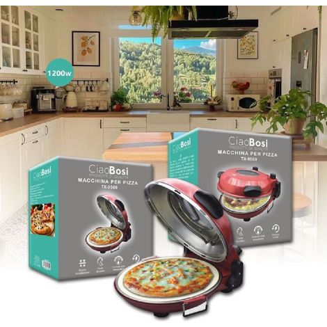 Trade Shop - ELEKTRISCHE PIZZAMASCHINE 1200WATT DOPPELBACKOFEN HEIZUNG ZUHAUSE TX-9569 - (1/5)