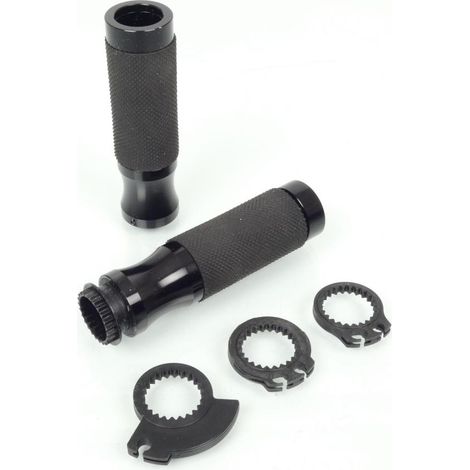 Tuning-Griff Mad Ø22mm Aluminium Schwarz Offener Abschluss für