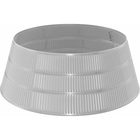 FaldadeárboldeNavidad Cono Plateado Ø 73 x 25,5 cm Plástico vidaXL (1/5)