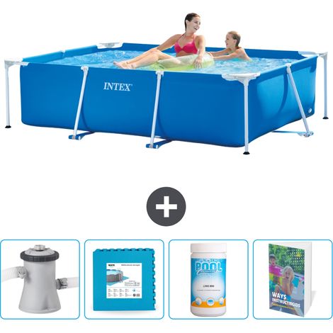 Intex Piscine Tubulaire Rectangulaire - 220x150x60 cm - 5-pièces SCB130 (1/5)