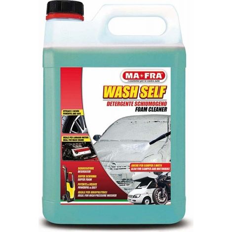 MA-FRA Washself 5 Kg Detergente Schiumogeno Concentrato per Idropulitrici