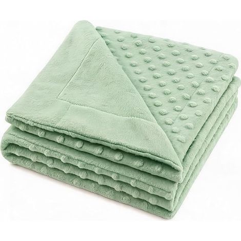 Couverture bébé Couvertures 0.8x1.10m pour bébé Doux et confortable Chaud fille et garçon Couvertures pour toutes les saisons Vert