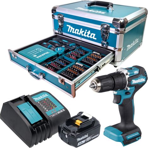 Makita DHP 487 Z Trapano avvitatore con percussione a batteria 18V 40 Nm Brushless - senza batterie, senza caricabatterie (1/5)