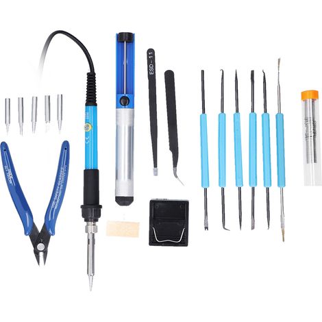 Lötkolben-Set mit elektrischem Lötkolben und Lötspitzen für Heimwerker (EU-Stecker, 220 V) (1/5)