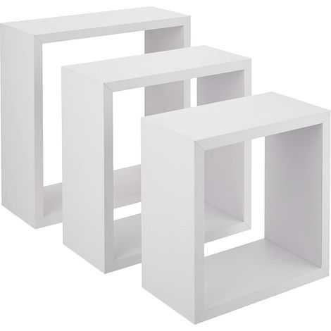 ORION91oficial® - SET x 3 Cubos de estantería MDF de 30x30 cm  Color Blanco - spaziOrion91 - Pack x3 (1/5)