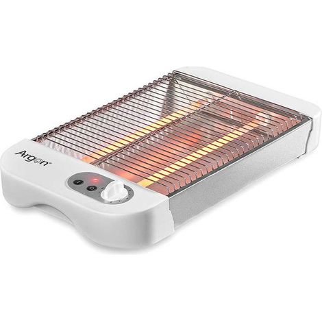 ARGON tostador horizontal plano blanco 600w , TOSTADOR PLANO BLANCO 600W Marca: Argon Bandeja extraible recogemigas 6 intensidades Medidad: 21,5x35x6,5 cm Color