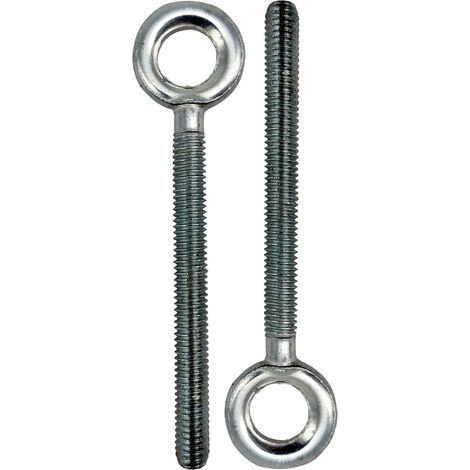 Industrial Lifting Rings, M8 Galvanized Steel Ring Screws, M8 x 60, 9 Pieces, Fully Threaded Fixing and Suspension, Suitable for Home, Office, Hotel and Other Places (1/4)