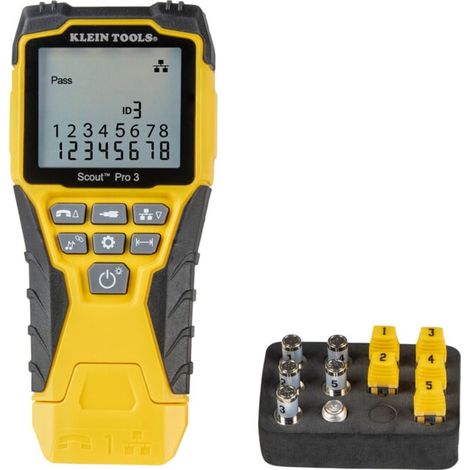 Klein Tools Testeur de câble réseau Scout Pro 3 Set avec télécommande et adaptateur (1/4)