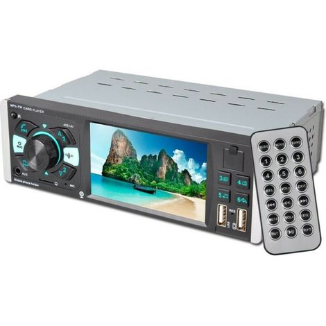 TRADE SHOP - Autoradio 1 Din Display Tft 4.1" Stereo 45wx4 Bluetooth Usb Aux Mp3 Media 4051ai - (1/4)