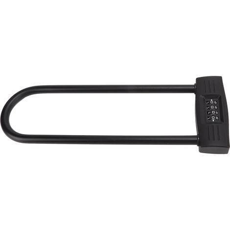 Cadenas antivol en U à combinaison 4 chiffres allongée, anse longue, réinitialisable, pour vélo, moto et scooter électrique