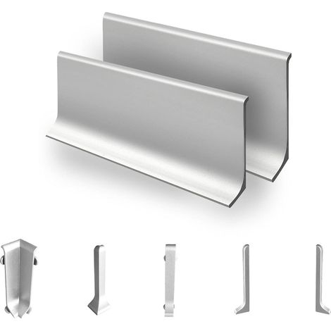 Karat – Plinthe aluminium 190 cm – Hauteur 80 mm – Finition élégante pour murs – Installation simple avec adhésif