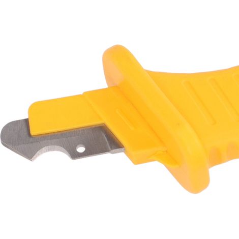 Couteau électricien dénudeur de gaine 1000V, résistant haute tension, antimagnétique, isolé, lame acier, outil professionnel KN002 (1/5)