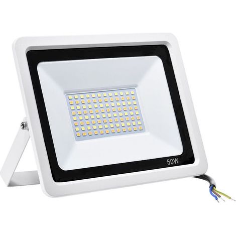 AGE Projecteur LED extérieur 50W 4000lm, modifiant l'imperméabilité IP65 de la lumière de sécurité des couleurs, le puissant jardin LED 6500k (blanc froid), garage, porche, porche (1/5)