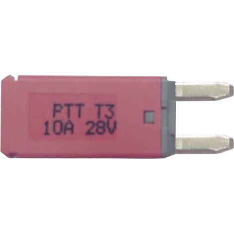 PARTS PTT Circuit Breaker Mini, type 3. Manual Reset, 10A C001-102-0063 Kfz Standard Flachsicherung