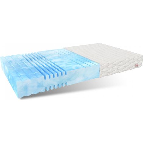 Matratze 90x200 Kaltschaum SKY 7 Zonen Bio Foam Schaum H3 16 cm JERSEY (1/5)