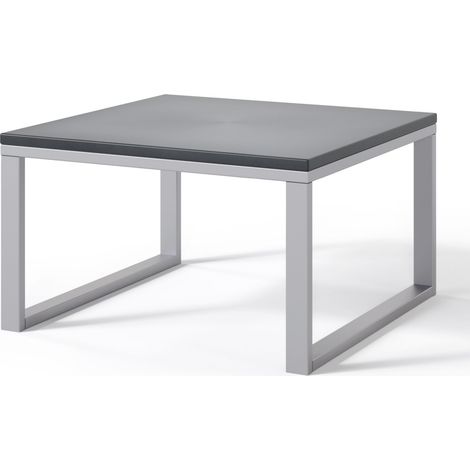 Selsey Dywilly - Gartentisch, Betonoptik / graues Gestell, 60x60 cm (1/3)