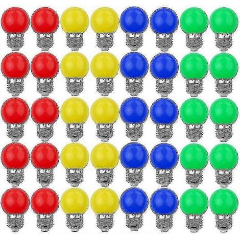 40 mehrfarbige E27-LED-Lampen, 220–240 V Wechselstrom, 240 Lumen, dekorative Lampe (1/5)
