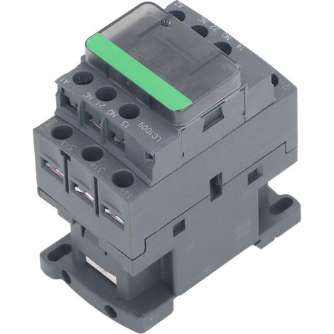 Contacteur de puissance AC 1NO 1NC 9A 380V Bobine haute tension Contacts argentés Commande moteur LC1D09 380V (1/5)