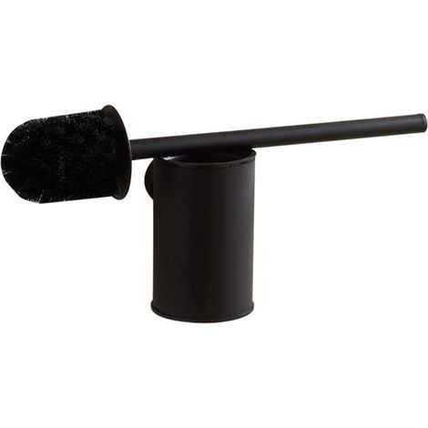 WC Suspendu Noir Support Mural Brosse WC Brosse WC Brosse de Toilette Brosse Toilette Noir 304 en Acier Inoxydable (1/4)