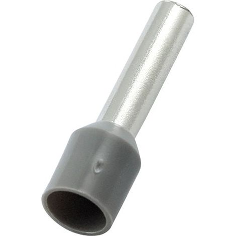 Embout à sertir 4mm², Gris, longueur 10mm (1/2)