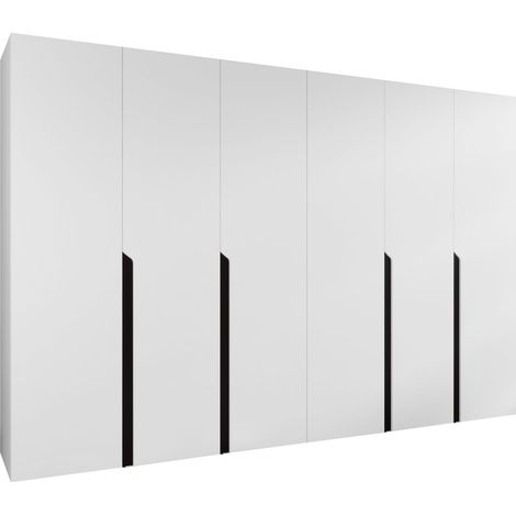 Armario Hartford 583, Blanco, 202x300x52cm, Puertas de armario: Con bisagras, Número de estantes: 0 (1/5)