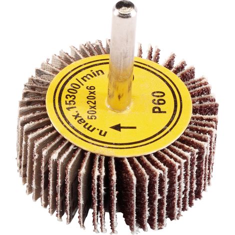 Draper 50 x 20mm Flap Wheel with 60 Grit Abrasive for Metal and Surface Finishing - Model 76452 (1/5)