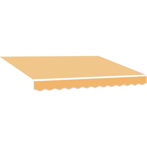Toile de rechange pour auvent, couleur sable, 4,5 x 3,5 mètres, polyester. (1/5)