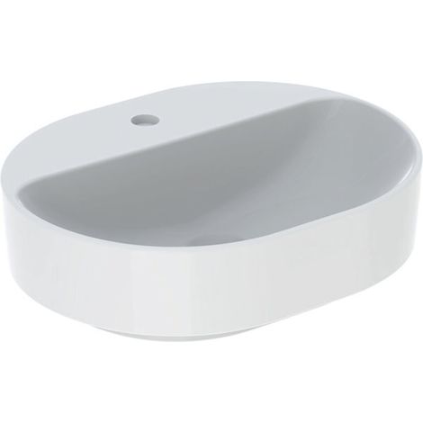Geberit VariForm Lavabo à poser elliptique, 500x400mm, avec trou (1/2)