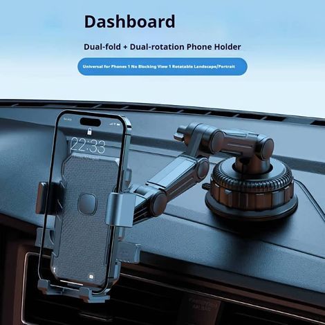 Saugnapf Antivibrations-Handyhalterung für LKW – Mittelkonsole, stabiler Halt beim Fahren (1/5)