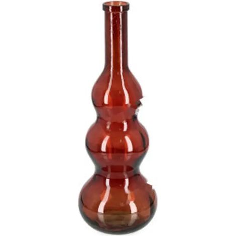 Bottiglia decorativa Abby Bomb in vetro rosso H75 cm