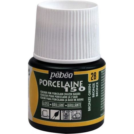 Peinture porcelaine - Pébéo - 150 Brillant Bronze N°28 - 45ml - Couleurs brillantes - Cuisson à 150°C (1/4)