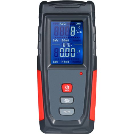 Testeur de champ électromagnétique portable mini numérique LCD de haute précision, détecteur de rayonnement électromagnétique, dosimètre, compteur (1/5)