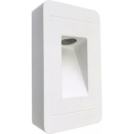 Applique Led Luce Naturale Faretto 12 W Segnapassi A Muro Esterno Bianco Es62