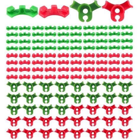 Lot de 120 clips de cintreuse pour plantes (80 petits + 40 grands), clips de flexion à 90 °, clips pour plantes pour plier les troncs de plantes pour LST et la culture du jardin (1/5)
