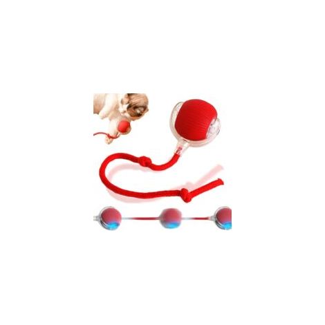 Balle Roulante Interactive pour Chiens 2026 - Mouvement Automatique Intelligent 360° avec Activation par Détection, Jouet Stimulant pour Chiens de Petite et Moyenne Taille (Rouge) (1/5)
